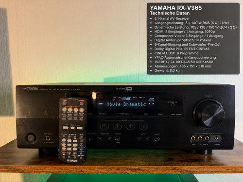 Yamaha v365 av receiver - yamaha, 5.1