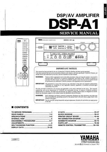 Service manual anleitung für - service,